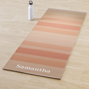 Sunset Horizon Stripes Minimal Calm Yoga Mat