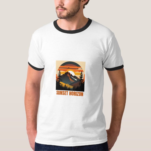Sunset horizon T-Shirt (Front)