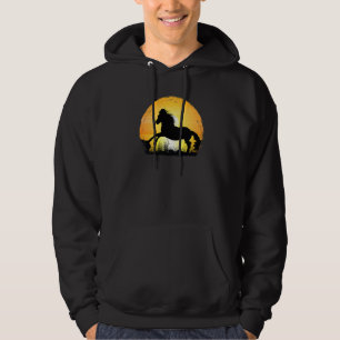 Sunset Horse Breed Silhouette  Appaloosa Hoodie