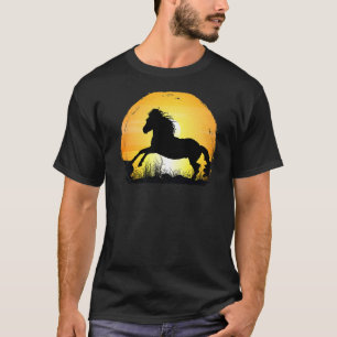 Sunset Horse Breed Silhouette Appaloosa T-Shirt