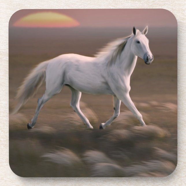 Sunset Horse Coaster Set (Front)