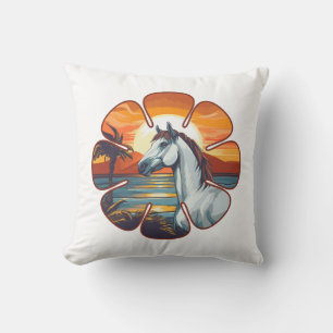 Sunset Horse Cushion