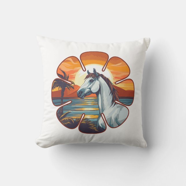 Sunset Horse Cushion (Front)