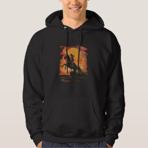 Sunset Horse Lover Farm Wear Womens Equestrian Hor Hoodie