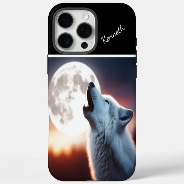 Sunset Hues on Howling Wolves Case-Mate iPhone Case (Back)