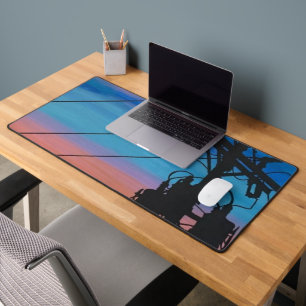 'Sunset Hum' Painting on a  Desk Mat