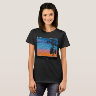 'Sunset Hum' Painting on a  T-Shirt