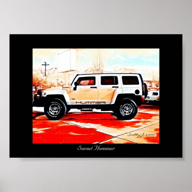 "Sunset Hummer" © 2010 S.J. Poster (Front)