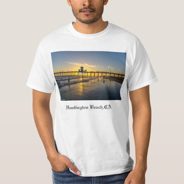Sunset@Huntington Beach,CA T-Shirt (Front)