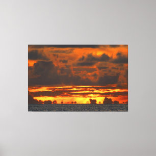 SUNSET ILLUSION 40x60 Canvas Print