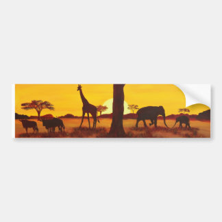 Sunset in Africa Bumper Sticker