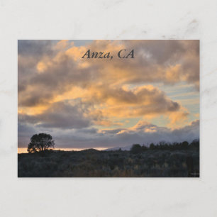 Sunset In Anza, CA Postcard