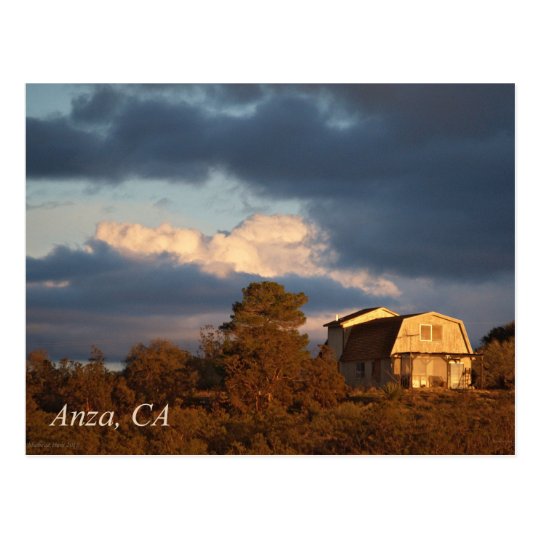 Sunset in Anza, California Postcard