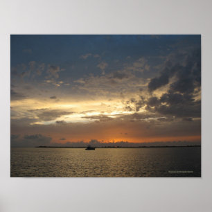 Sunset in Bahamas 03 Poster