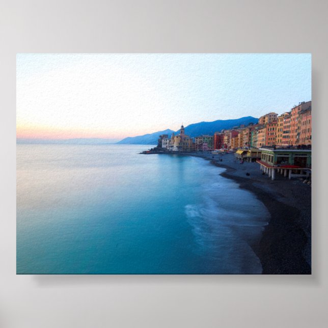 Sunset in Camogli Poster (Front)