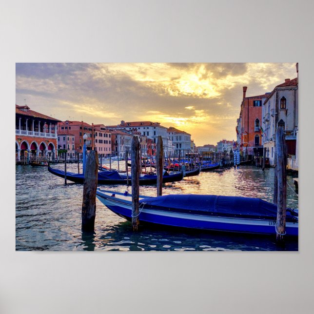 Sunset in Canal Grande Poster (Front)