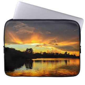 Sunset In City Londrina, Brazil Laptop Sleeve