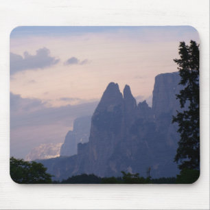 Sunset in Dolomites Mouse Mat