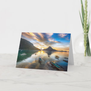 Sunset in El Nido Card