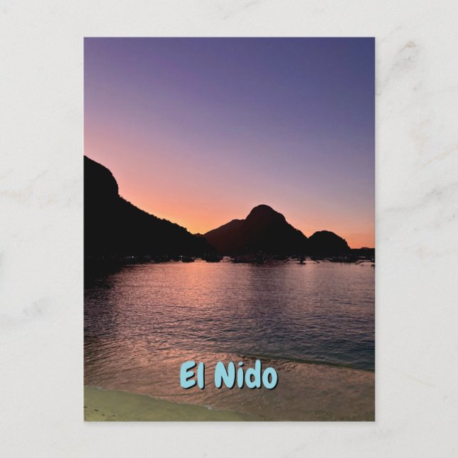 Sunset in El Nido Postcard (Front)