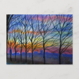Sunset In Fort Washington NY Postcard