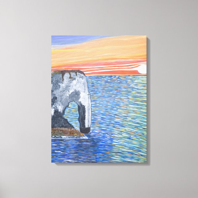 Sunset in France canvas  Print (Front)