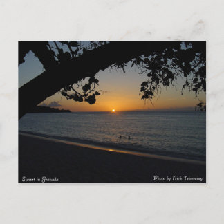 Sunset in Granada Postcard