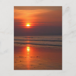 Sunset in Ireland - Irish Sea - Postcard