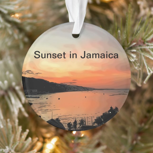 Sunset in Jamaica Ornament (Tree)