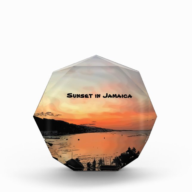 Sunset in Jamaica Photo Block (Front)