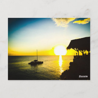 Sunset in Jamaica Postcard