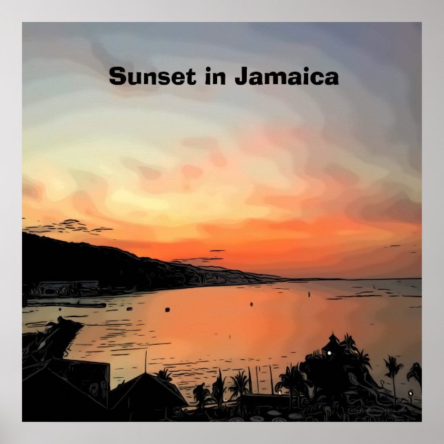 Sunset in Jamaica Poster (Front)
