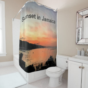 Sunset in Jamaica Shower Curtain