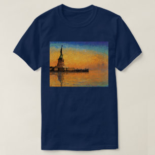 Sunset in Liberty Island T-Shirt