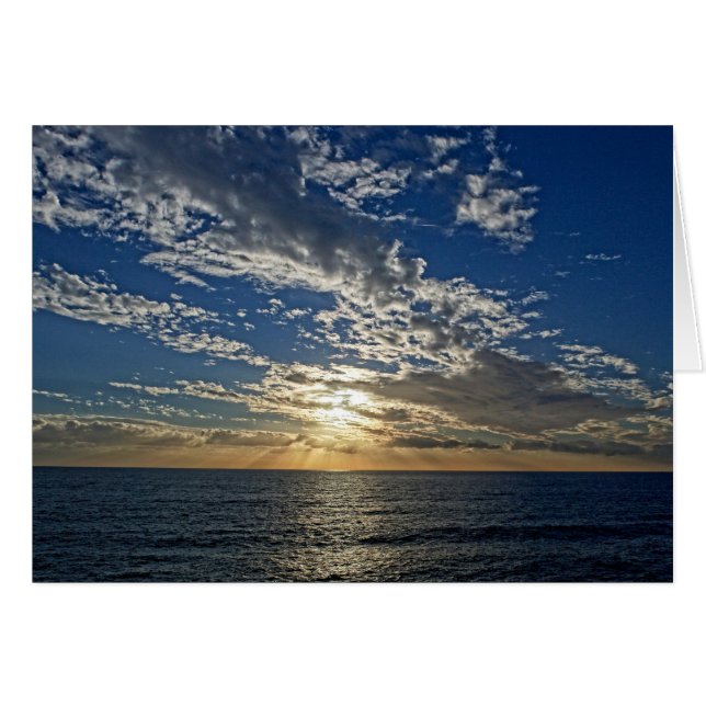 Sunset in Liguria - the Cinque Terre Card (Front Horizontal)