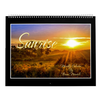Sunset In Monthly Calendar By Thomas Minutolo