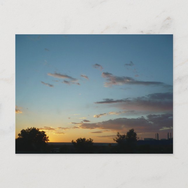 Sunset in New Mexico Postcard (Front)