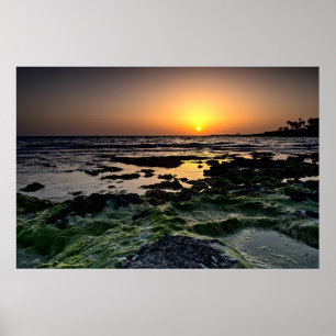 Sunset in Paphos, Cyprus (2512) Poster
