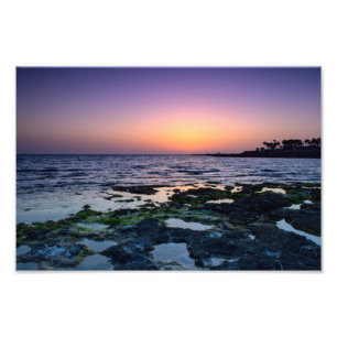 Sunset in Paphos, Cyprus (2547) Photo Print