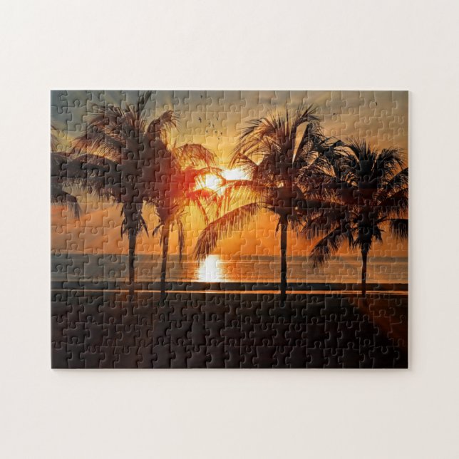 Sunset in Paradise Jigsaw Puzzle (Horizontal)