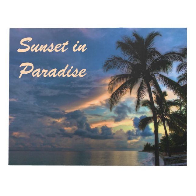 Sunset in Paradise Notepad (Front)