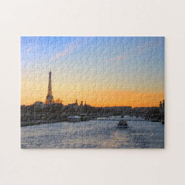 Sunset in Paris - Puzzle (Horizontal)