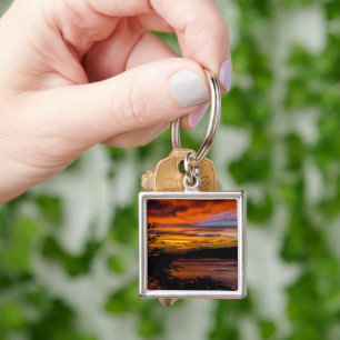 Sunset in Praia, Cape Verde Key Ring