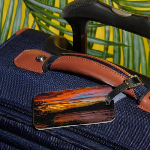 Sunset in Praia, Cape Verde Luggage Tag