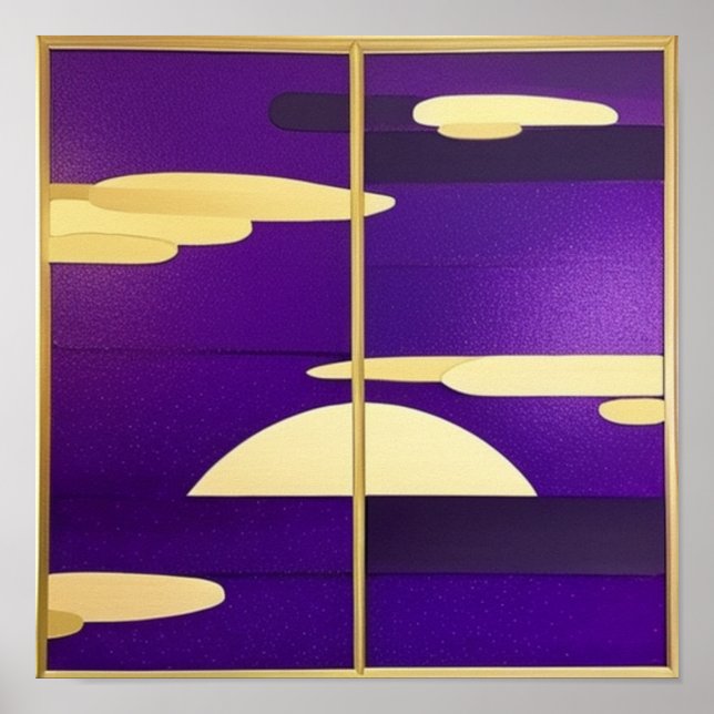 Sunset in Purple Poster (Front)
