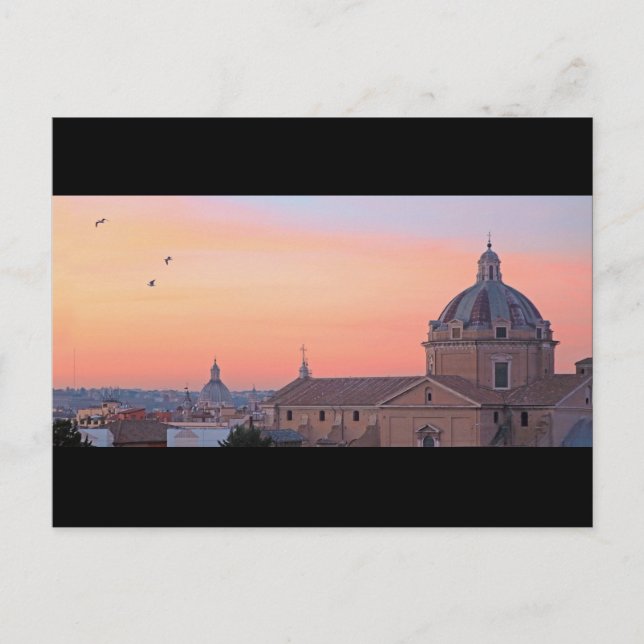 Sunset in Rome Postcard (Front)