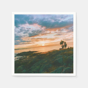 Sunset in Roslagen - Oregrund - Sweden Napkin