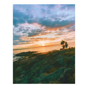 Sunset in Roslagen - Oregrund - Sweden Photo Print