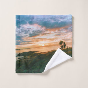 Sunset in Roslagen - Oregrund - Sweden Wash Cloth