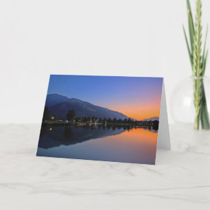 Sunset In Salzburg Uttendorf Card